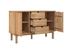 vidaXL Sideboard OTTA 113,5x43x73 cm Massivholz Kiefer 348591
