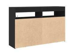 vidaXL Sideboard Schwarz 116 x 30 x 75 cm Holzwerkstoff 3333877