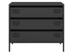 vidaXL Sideboard Schwarz 68x39x58,5 cm Kaltgewalzter Stahl 851292
