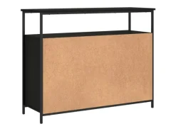 vidaXL Sideboard Schwarz 100x35x80 cm Holzwerkstoff 835499