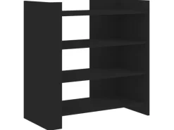 vidaXL Sideboard Schwarz 73,5x35x75 cm Holzwerkstoff 848389