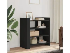 vidaXL Sideboard Schwarz 73,5x35x75 cm Holzwerkstoff 848389