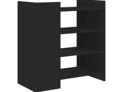 vidaXL Sideboard Schwarz 73,5x35x75 cm Holzwerkstoff 848389