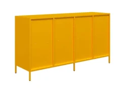 vidaXL Sideboard Senfgelb 135x39x73,5 cm Kaltgewalzter Stahl 3307164