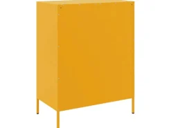 vidaXL Sideboard Senfgelb 68x39x89 cm Stahl 842985