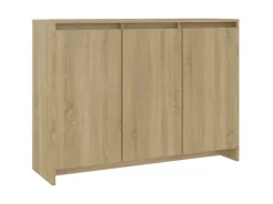 vidaXL Sideboard Sonoma-Eiche 102x33x75 cm Holzwerkstoff 809776