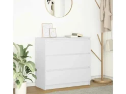 vidaXL Sideboard Weiß 80x35x76 cm Holzwerkstoff 861733
