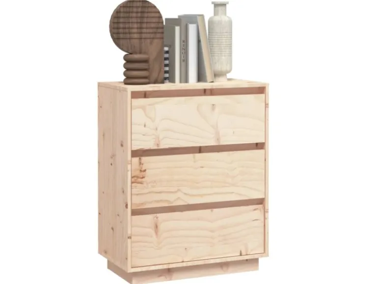 vidaXL Sideboard 60x34x75 cm Massivholz Kiefer 813360