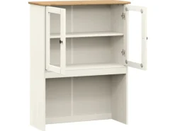 vidaXL Sideboard-Aufsatz VIGO Weiß 78x30x100 cm Massivholz Kiefer 353206