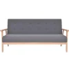 vidaXL 3-Sitzer Sofa Stoff Dunkelgrau Modell 3