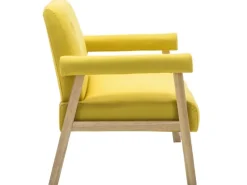 vidaXL 2-Sitzer-Sofa Stoff Gelb Modell 3