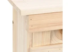 vidaXL Spatzenhaus 5-fach 68x15x21 cm Tannenholz