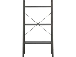 vidaXL Standregal mit 3 Böden Schwarz 56x35x108 cm