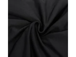 vidaXL Stretch Sofahusse 3-Sitzer Schwarz Polyester-Jersey