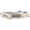 vidaXL Tagesbett Ausziehbar 2x(80x200) cm Massivholz Kiefer1369472