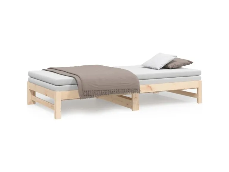 vidaXL Tagesbett Ausziehbar 2x(80x200) cm Massivholz Kiefer1369472