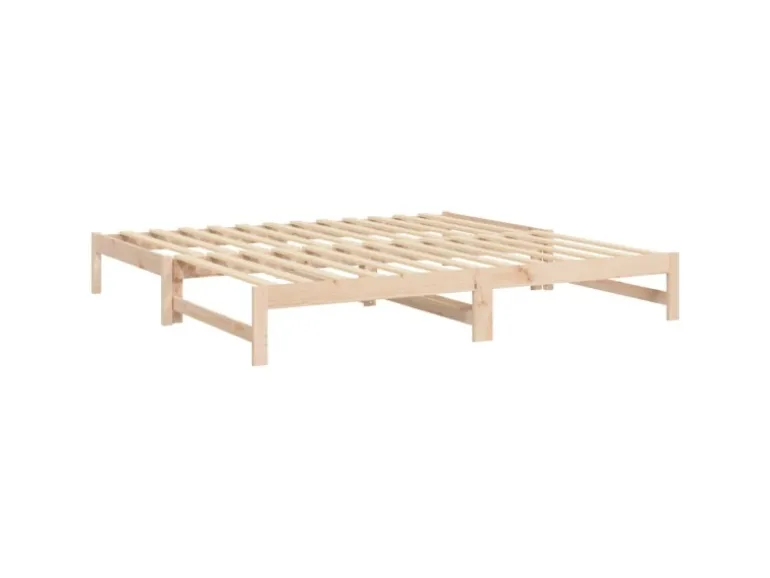 vidaXL Tagesbett Ausziehbar 2x(80x200) cm Massivholz Kiefer1369472