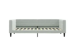 vidaXL Tagesbett Hellgrau 90x200 cm Samt 354008