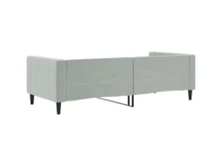 vidaXL Tagesbett Hellgrau 90x200 cm Samt 354008