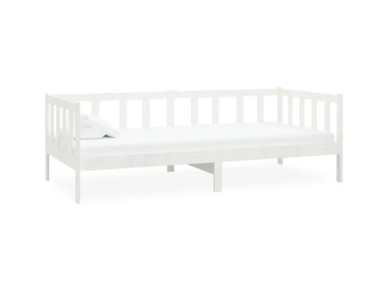 vidaXL Tagesbett Weiß Kiefer Massivholz 90x200 cm787221