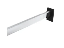 vidaXL Teleskop-Kleiderstangen 2 Stk Silbern 58-100 cm 344373