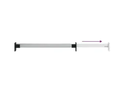 vidaXL Teleskop-Kleiderstangen 2 Stk Silbern 58-100 cm 344373