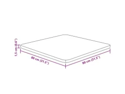 vidaXL Tischplatte Quadratisch Dunkelbraun 80x80x1,5cm Eiche Behandelt