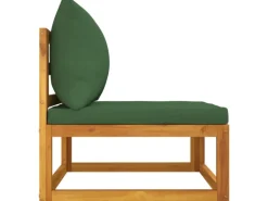 vidaXL 2-tlg. Garten-Sofa-Set mit Kissen Massivholz Akazie