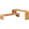 vidaXL 2-tlg. TV-Schrank Massivholz Akazie