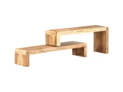 vidaXL 2-tlg. TV-Schrank Massivholz Akazie