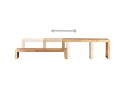 vidaXL 2-tlg. TV-Schrank Massivholz Akazie