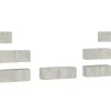 vidaXL 7-tlg. TV-Schrank-Set Betongrau Holzwerkstoff Modell 12