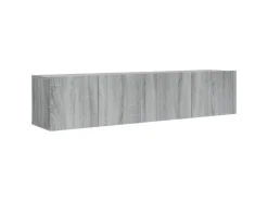 vidaXL 2-tlg. TV-Schrank-Set Grau Sonoma Holzwerkstoff Version 1