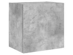 vidaXL 4-Tlg Wohnwand Betongrau Holzwerkstoff 3216503