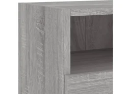 vidaXL 4-Tlg Wohnwand Grau Sonoma Holzwerkstoff 3216505