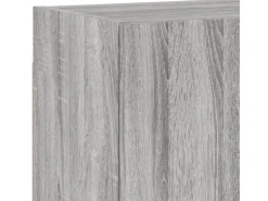 vidaXL 4-Tlg Wohnwand Grau Sonoma Holzwerkstoff 3216505