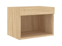 vidaXL 5-tlg. Wohnwand mit LED-Beleuchtung Sonoma-Eiche Holzwerkstoff Modell 2