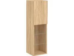 vidaXL 5-tlg. Wohnwand mit LED-Beleuchtung Sonoma-Eiche Holzwerkstoff Modell 2