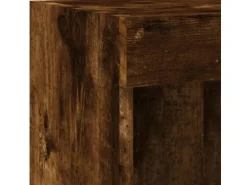 vidaXL 5-Tlg Wohnwand mit LED-Beleuchtung Räuchereiche Holzwerkstoff 3216729