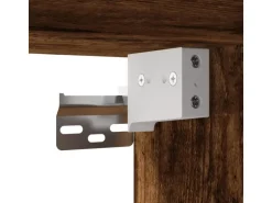 vidaXL 8-Tlg Wohnwand mit LED-Beleuchtung Räuchereiche Holzwerkstoff 3216637