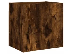 vidaXL 4-Tlg Wohnwand Räuchereiche Holzwerkstoff 3216432