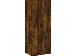vidaXL 4-Tlg Wohnwand Räuchereiche Holzwerkstoff 3216432