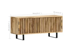 vidaXL TV-Schrank 90 x 30 x 40 cm Mango-Massivholz