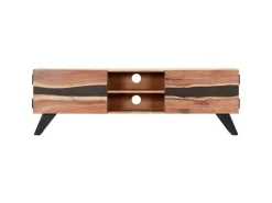 vidaXL TV-Schrank 140 x 30 x 45 cm Massivholz Akazie