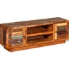 vidaXL TV-Schrank Altholz Massiv 120x30x40 cm
