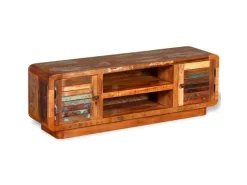 vidaXL TV-Schrank Altholz Massiv 120x30x40 cm