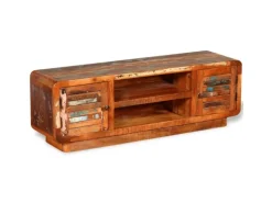 vidaXL TV-Schrank Altholz Massiv 120x30x40 cm