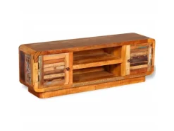 vidaXL TV-Schrank Altholz Massiv 120x30x40 cm