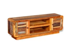 vidaXL TV-Schrank Altholz Massiv 120x30x40 cm