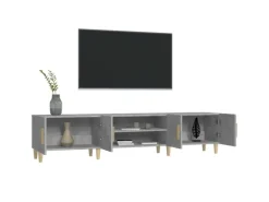 vidaXL TV-Schrank Betongrau 180x31,5x40 cm Holzwerkstoff Modell 1